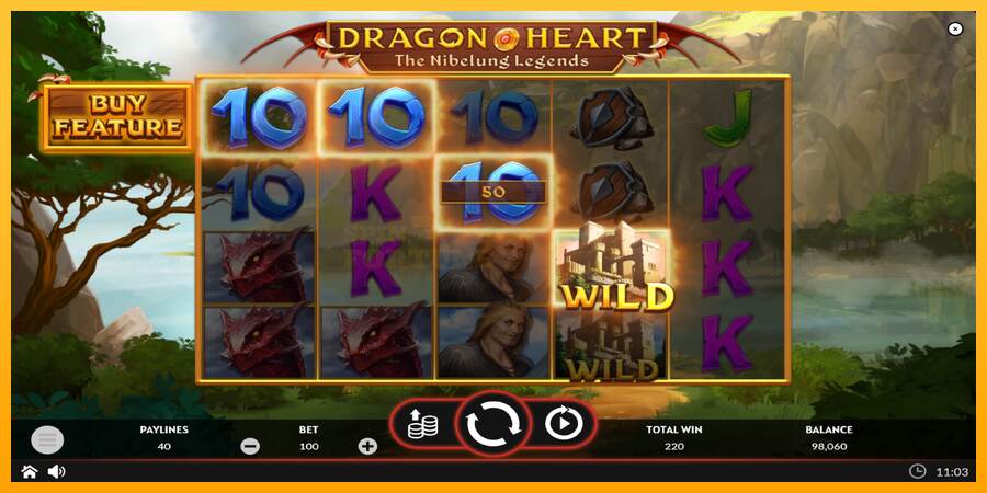 Dragon Heart mesin permainan untuk uang, gambar 4