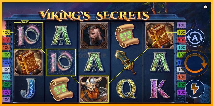 Vikings Secrets mesin permainan untuk uang, gambar 4