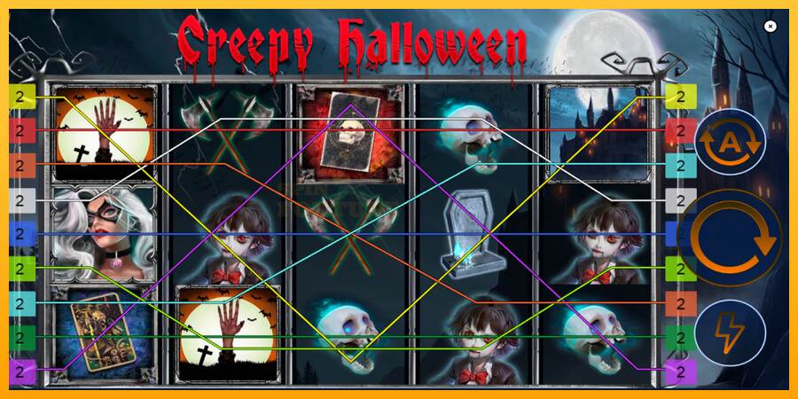 Creepy Halloween mesin permainan untuk uang, gambar 2