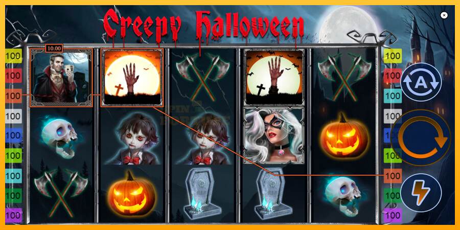 Creepy Halloween mesin permainan untuk uang, gambar 3