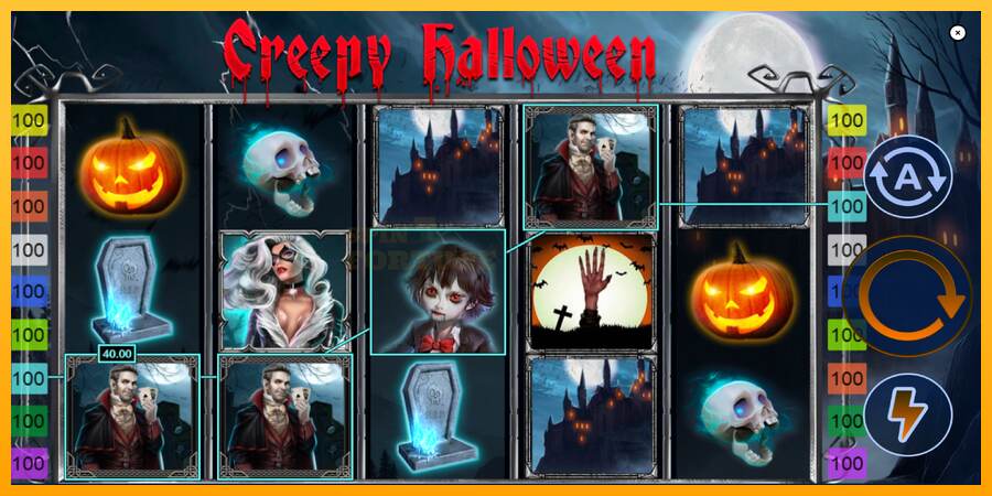 Creepy Halloween mesin permainan untuk uang, gambar 4