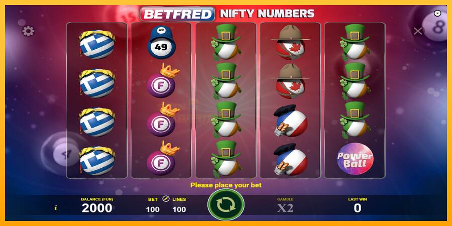 Betfred Nifty Numbers mesin permainan untuk uang, gambar 1