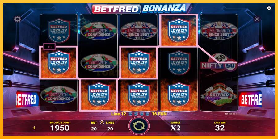 Betfred Bonanza mesin permainan untuk uang, gambar 3