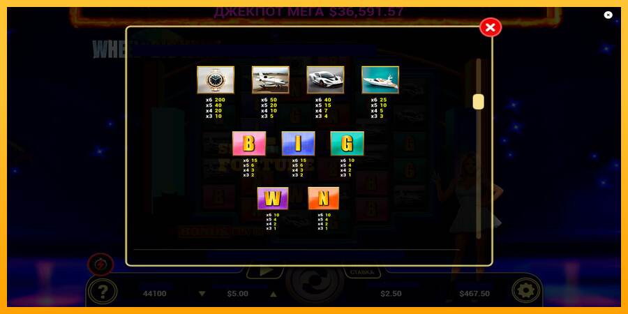 Wheel of Big Wins mesin permainan untuk uang, gambar 3