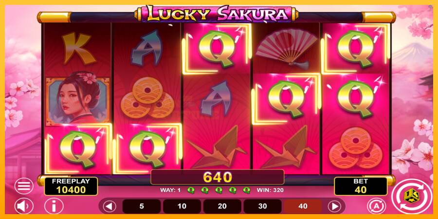 Lucky Sakura Win Spins mesin permainan untuk uang, gambar 3