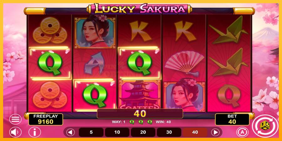 Lucky Sakura Win Spins mesin permainan untuk uang, gambar 4