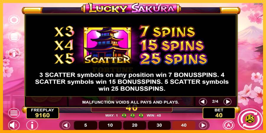 Lucky Sakura Win Spins mesin permainan untuk uang, gambar 6