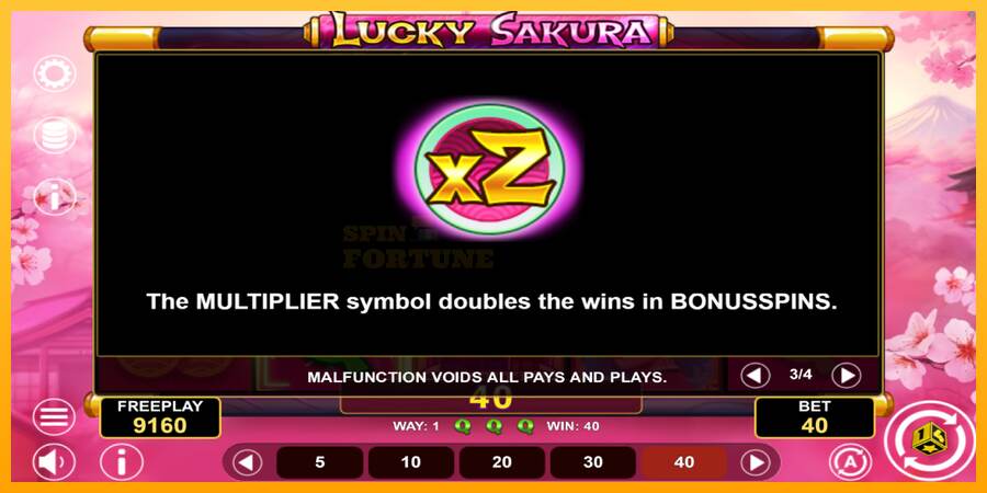 Lucky Sakura Win Spins mesin permainan untuk uang, gambar 7