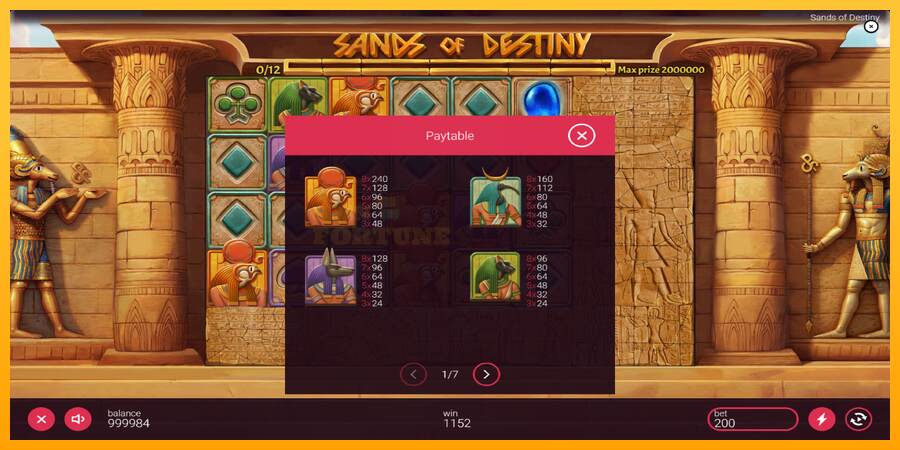 Sands of Destiny mesin permainan untuk uang, gambar 5