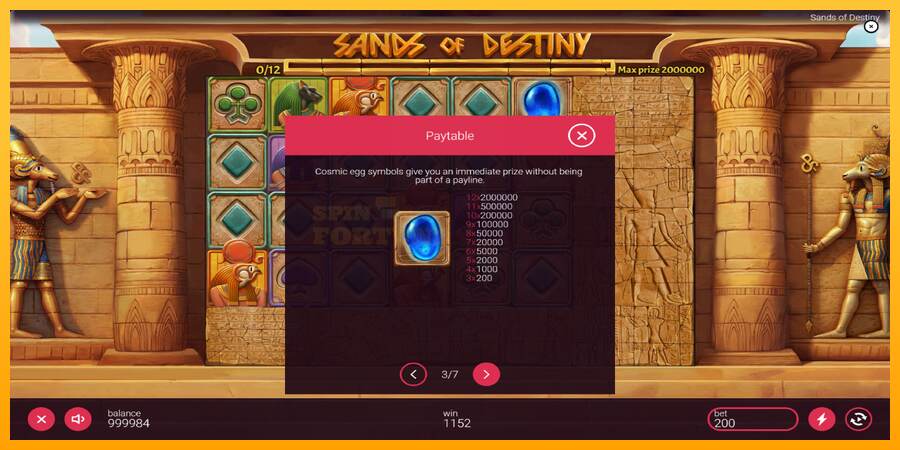 Sands of Destiny mesin permainan untuk uang, gambar 6