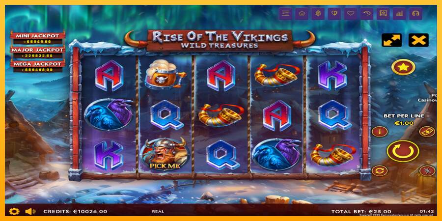 Rise of The Vikings - Wild Treasures mesin permainan untuk uang, gambar 2