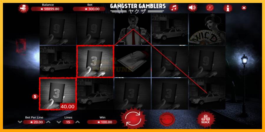 Gangster Gamblers mesin permainan untuk uang, gambar 3