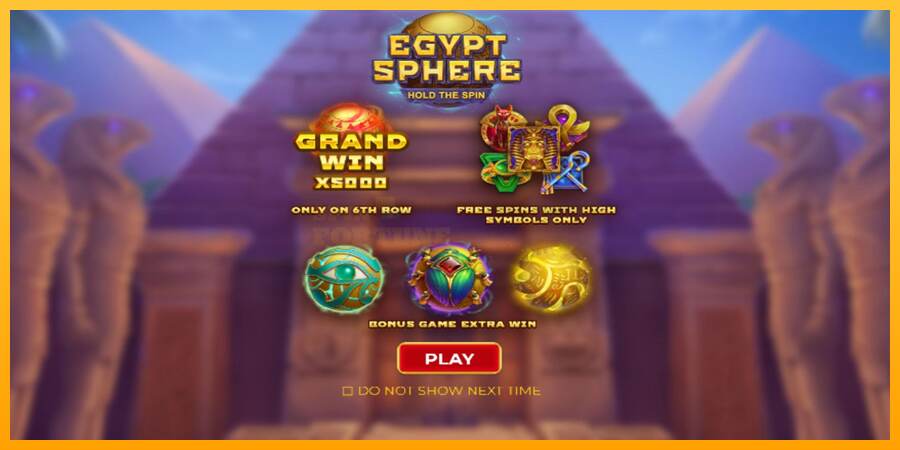 Egypt Sphere mesin permainan untuk uang, gambar 1