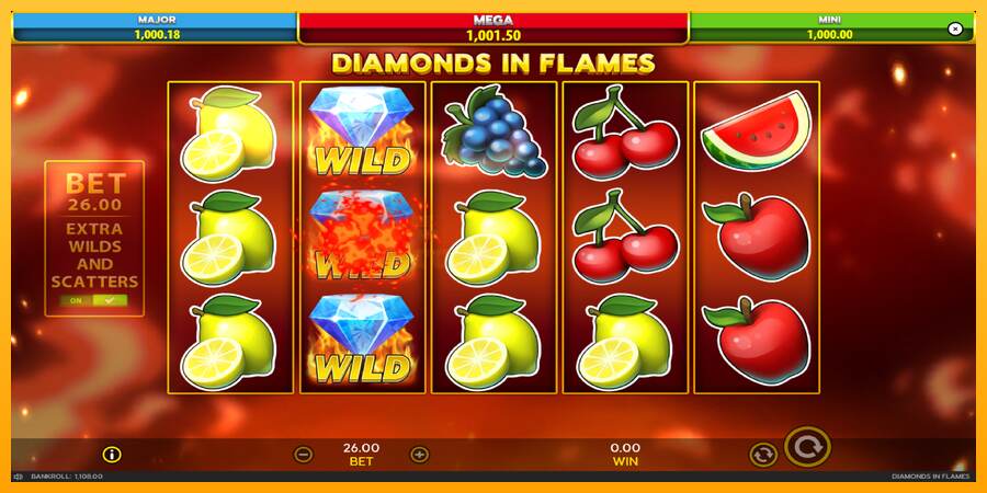 Diamonds in Flames mesin permainan untuk uang, gambar 5