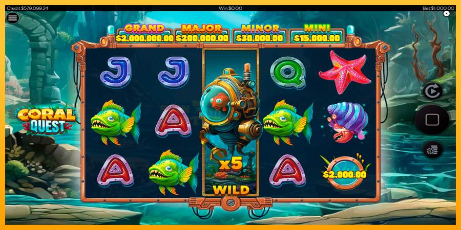 Coral Quest mesin permainan untuk uang, gambar 5