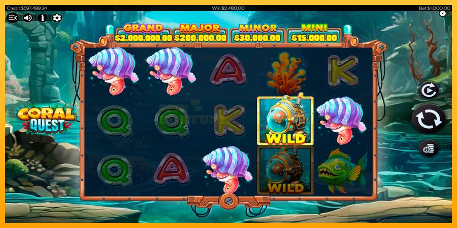 Coral Quest mesin permainan untuk uang, gambar 6