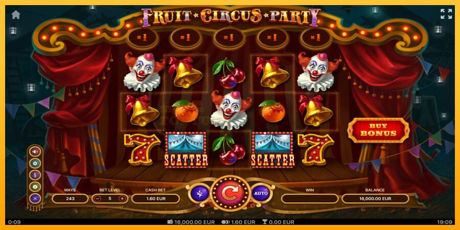 Fruit Circus Party mesin permainan untuk uang, gambar 2