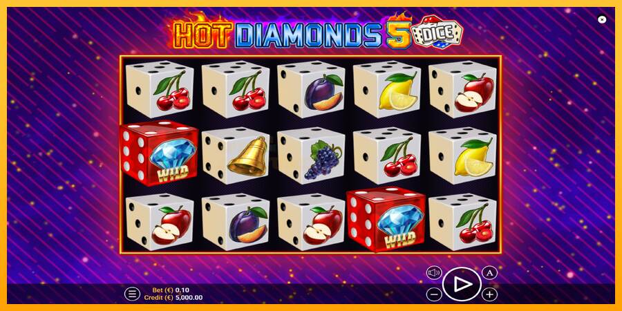 Hot Diamonds 5 Dice mesin permainan untuk uang, gambar 1