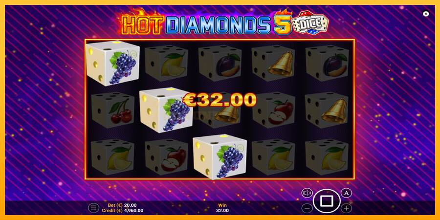 Hot Diamonds 5 Dice mesin permainan untuk uang, gambar 2