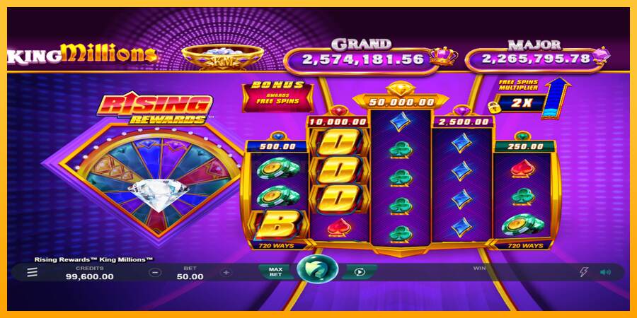 Rising Rewards King Millions mesin permainan untuk uang, gambar 1