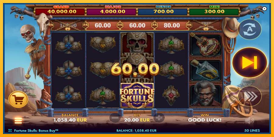 Fortune Skulls Bonus Buy mesin permainan untuk uang, gambar 3