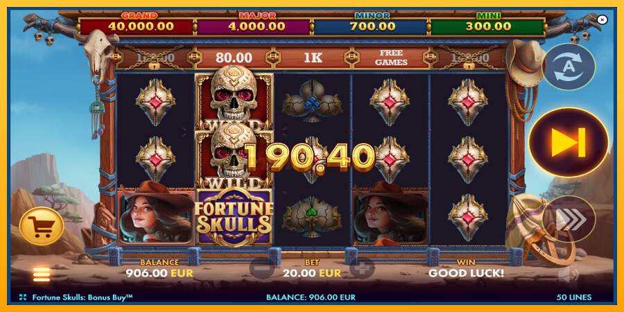 Fortune Skulls Bonus Buy mesin permainan untuk uang, gambar 4