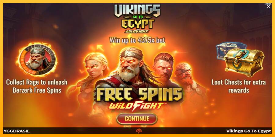 Vikings Go To Egypt Wild Fight mesin permainan untuk uang, gambar 1