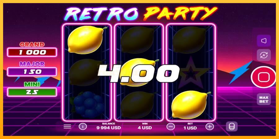 Retro Party mesin permainan untuk uang, gambar 3