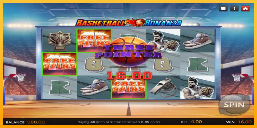 Basketball Bonanza mesin permainan untuk uang, gambar 2