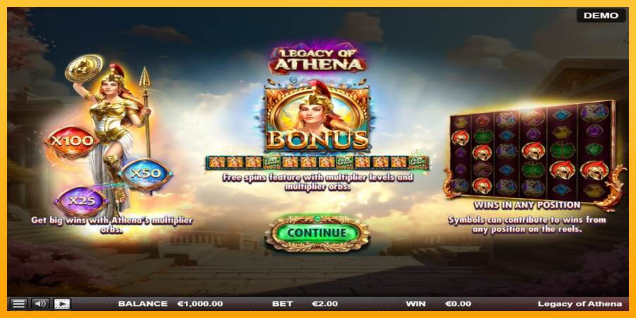 Legacy of Athena mesin permainan untuk uang, gambar 1