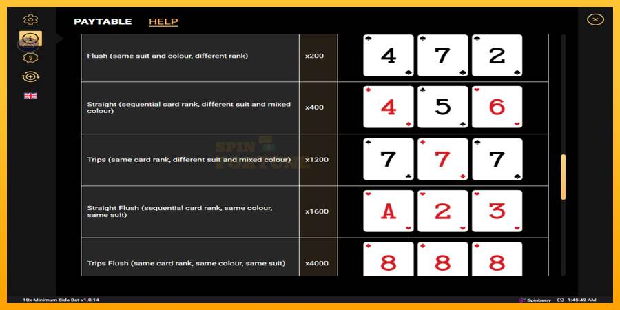 10x Minimum Side Bet mesin permainan untuk uang, gambar 4