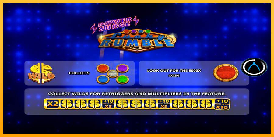 Lucky Rumble Power Surge mesin permainan untuk uang, gambar 1