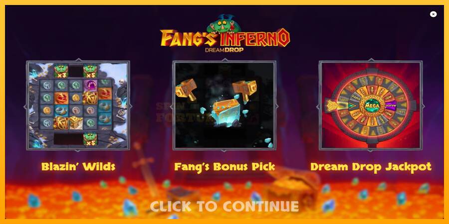 Fangs Inferno Dream Drop mesin permainan untuk uang, gambar 1