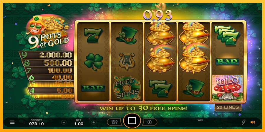 9 Pots of Gold Land & Win mesin permainan untuk uang, gambar 6