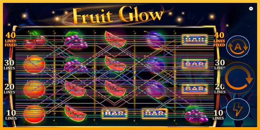 Fruit Glow mesin permainan untuk uang, gambar 2