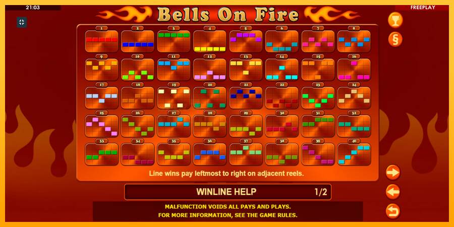 Bells on Fire mesin permainan untuk uang, gambar 9