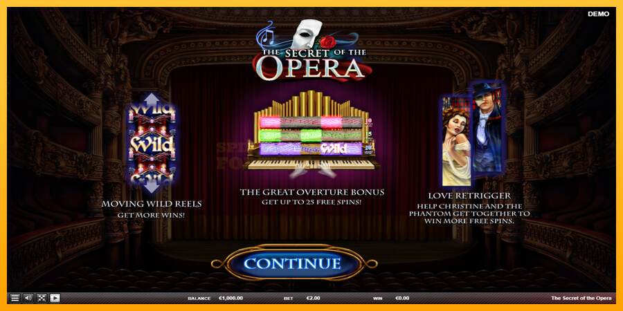 The Secret of the Opera mesin permainan untuk uang, gambar 1