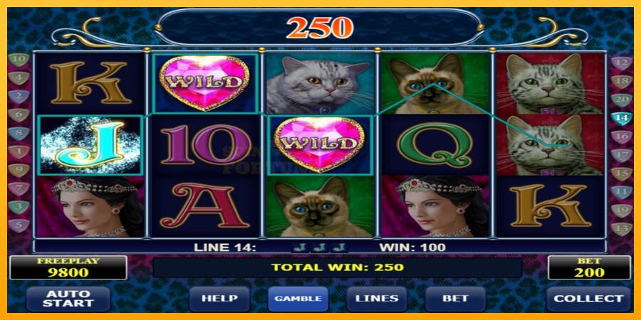 Diamond Cats mesin permainan untuk uang, gambar 2