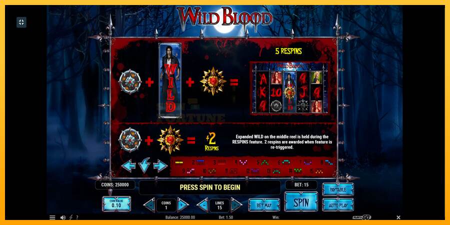 Wild Blood mesin permainan untuk uang, gambar 10