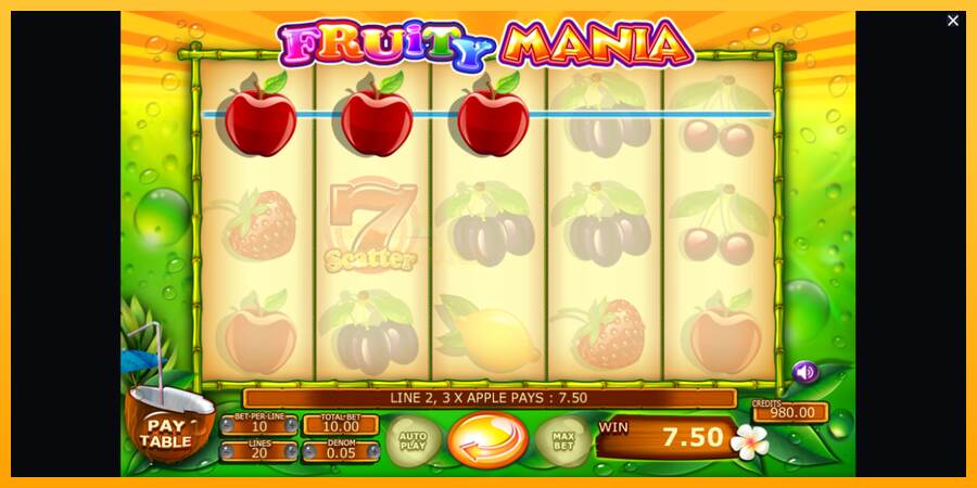 Fruity Mania mesin permainan untuk uang, gambar 2