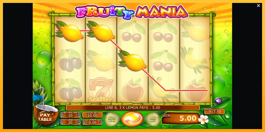 Fruity Mania mesin permainan untuk uang, gambar 3