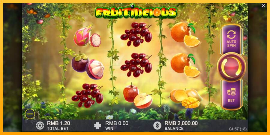 Fruitilicious mesin permainan untuk uang, gambar 2