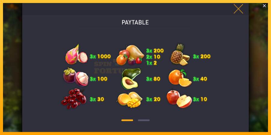 Fruitilicious mesin permainan untuk uang, gambar 5