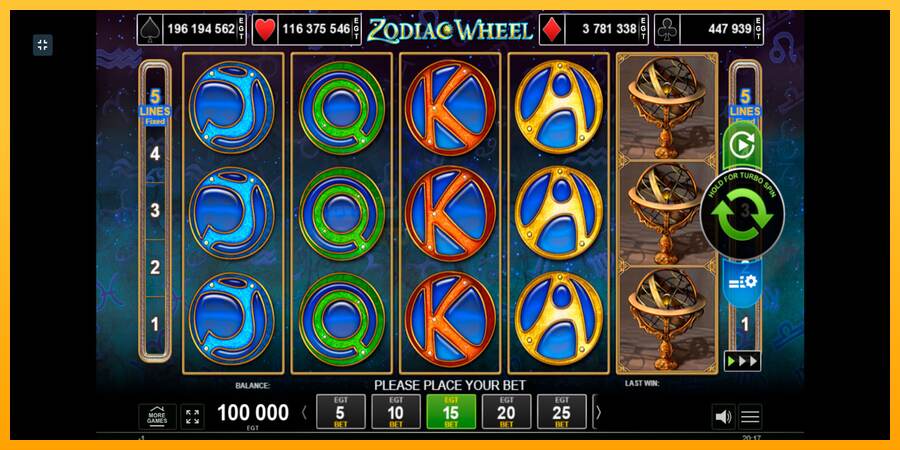 Zodiac Wheel mesin permainan untuk uang, gambar 1