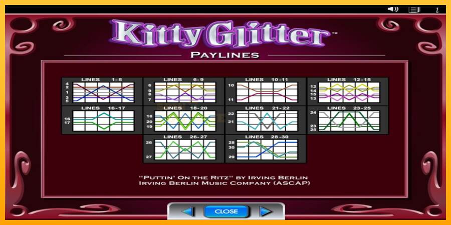 Kitty Glitter mesin permainan untuk uang, gambar 7