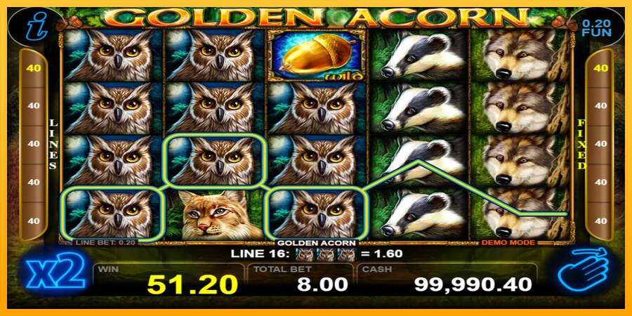 Golden Acorn mesin permainan untuk uang, gambar 2