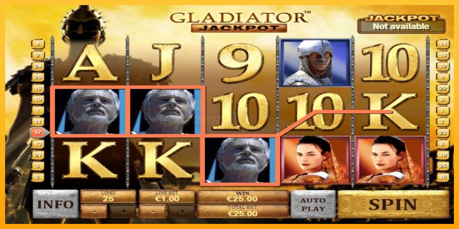 Gladiator Jackpot mesin permainan untuk uang, gambar 2