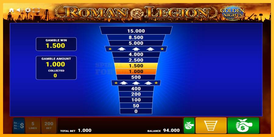 Roman Legion Golden Nights mesin permainan untuk uang, gambar 3