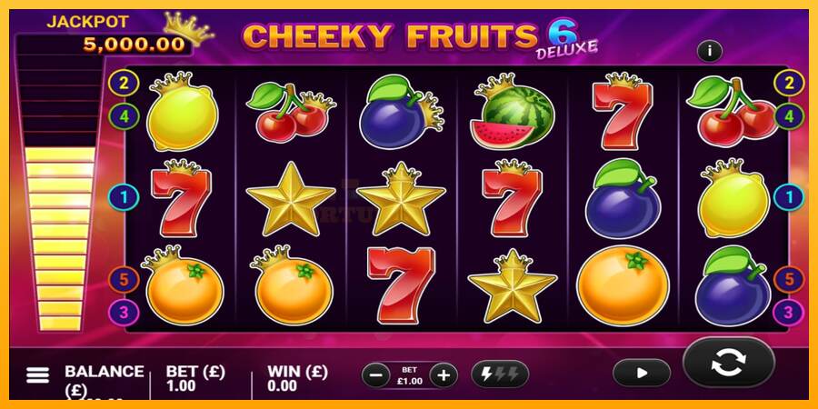 Cheeky Fruits 6 Deluxe mesin permainan untuk uang, gambar 1