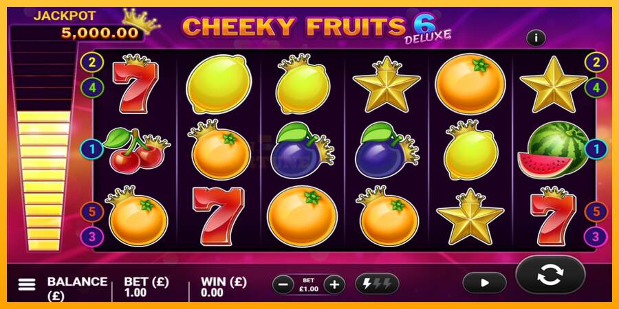 Cheeky Fruits 6 Deluxe mesin permainan untuk uang, gambar 2